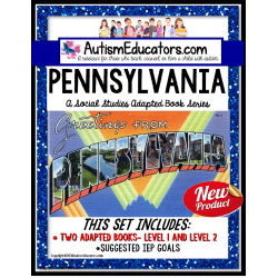 PENNSYLVANIA State Symbols ADAPTED BOOK for Special Education and Autism